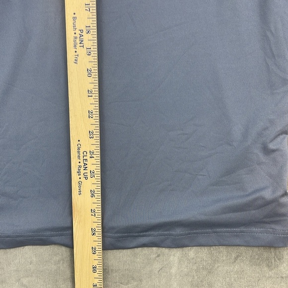 Slazenger Polo Golf Shirt‎ Mens Blue/Gray/green Stripe Short Sleeve Sz Small - Picture 4 of 8